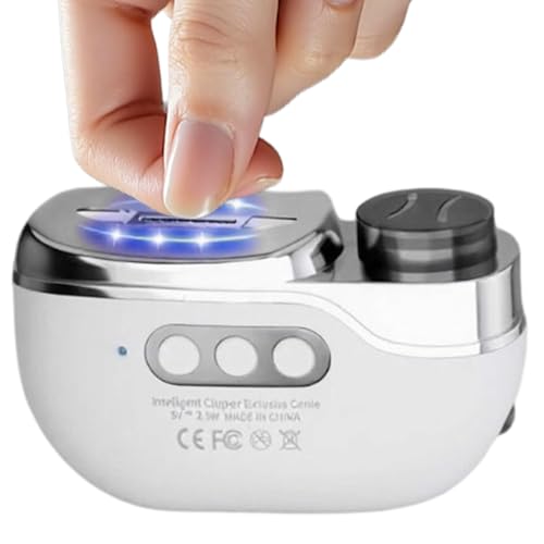Coupe-ongles électrique à 3 vitesses avec réservoir collecteur