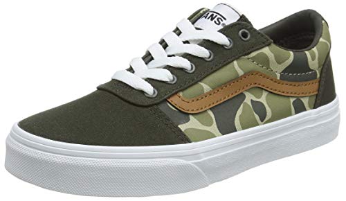 Vans Vans Boy's Low-Top Trainers, Multicolour ((Frog Camo) Forest Night/White Wlz), 2 Toddler