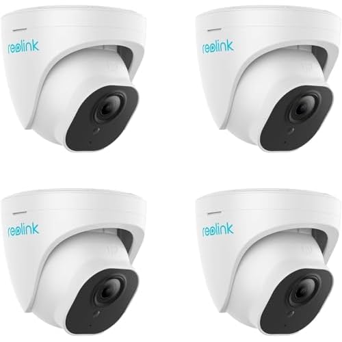 REOLINK 4-Pack PoE Outdoor Cameras - 5MP, Smart Detection