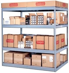 Parent Metal Products, Four Level Bulk Rack -- With Steel Decking, Mpr-7236-84S, Size W X D X H: 72 X 36 X 84", Cap Per Level (Lbs.): 1000, Wt. (Lbs.): 221, Sra-4636-Sd