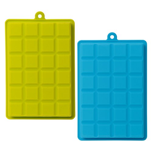 Ayi&Ayee Silicone Ice Cube Trays With Lids - 2 Pack - 24 Cavities 1 Inch (1.2 Tbsp / 20Ml / 0.6 Fl Oz) Square Ice Cubes Baking Molds - Bpa Free - Easy Release - For Juice, Baby Food, Chocolate & More #TOP4
