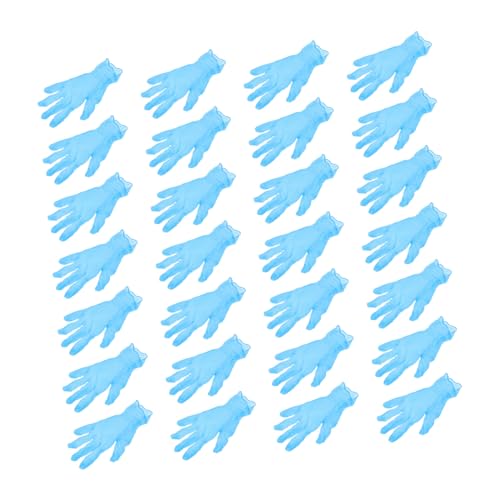 DIYEAH 100 Pièces de Nettoyage Jetables sans Poudre Élastiques pour Ménage Usage Unique Couleur Bleue Idéaux pour Travaux et Protection la Poussière