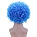 FREE BEAUTY Fluffy Afro Synthetic Clown Wig for Men Women Cosplay Anime Party Christmas Halloween Fancy Funny Wigs (Blue)