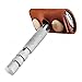 SIFFOI Genuine Cowhide Leather Case for Manual Safety Razor, Double Edge/Butterfly Razor Head Protective Cover, Travel Portable Shaving Razor Accessories