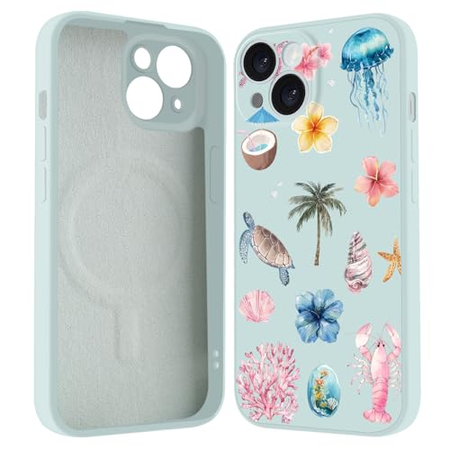 Coque iPhone 13 antichoc MagSafe fine en silicone pour éviter les rayures et chutes