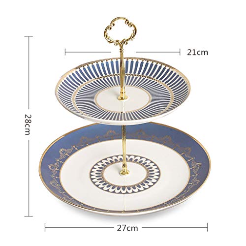 Assiette de fruits double couche gain de place pour table basse encombrée - 3