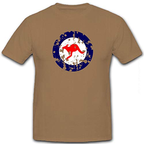 T-shirt militaire armoiries Australie Kangourou Canberra Down Under