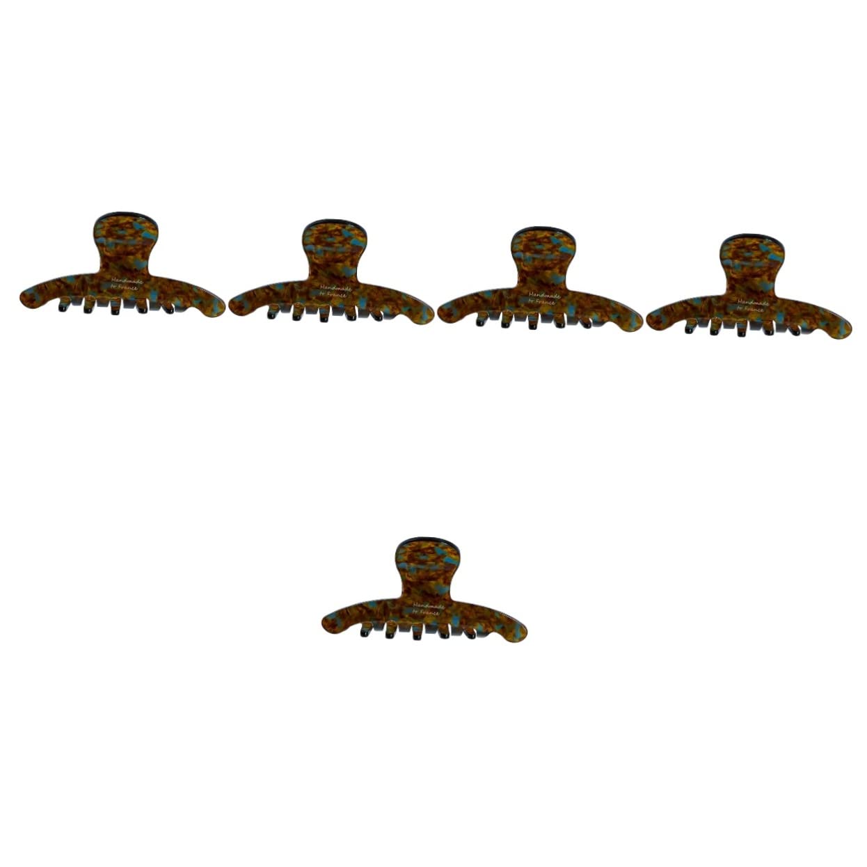 minkissy 5pezzi Clip Per Acetato Fermaglio Per Acconciature Accessorio Per Design Non Scivoloso e Resistente Colore Blu Sfumato Look