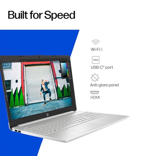 Image of HP 15.6 inch HD Business Laptop, 8GB DDR4 RAM, 512GB PCIe SSD, Intel N4120 Processor, Windows 11 Pro, SD Card, Long Battery, Wi-Fi 5, HDMI, Numeric Keypad, for Multitasking Work & Study