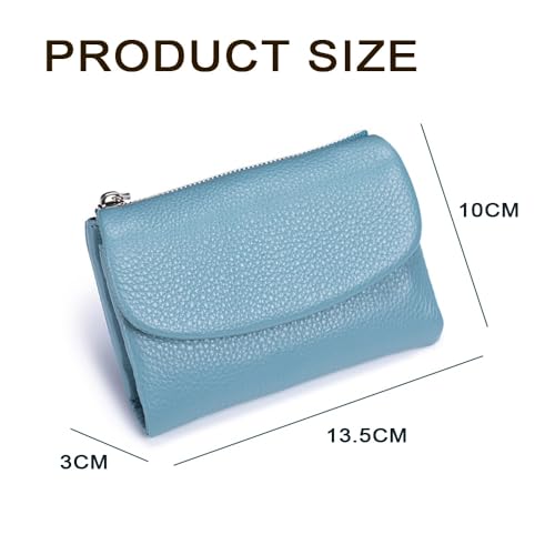 Unisex Pebble Leather Wallet, Short Genuine Leather Coin Card Holder, Unisex Clutch Bags, Can Hold Coins, Id Cards, Travel Essentials(Taro purple)2