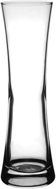 Floral Supply Online - Selena Bud Vase and Flower Guide Booklet - Smaller Size Decorative Glass Flower Vase for Floral Arrangements, Weddings, Home Decor or Office