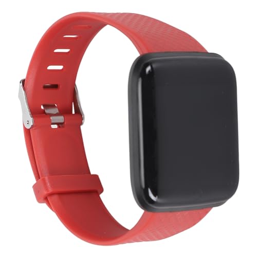 Smart Watch Fitness Tracker Orologio con Schermo da 1.44 con Monitor del Sonno Contapassi Tracciatori di attività Smartwatch per per IOS Android uomo donna rosso