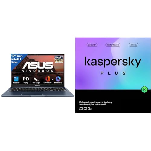Image of ASUS Vivobook 15, Smartchoice,Intel Core i5 13th Gen 13420H,16GB RAM, 512GB SSD, FHD 15.6 inch,Windows 11, Office Home + Kaspersky Plus 1 Device 1 Year (Physical Pack)