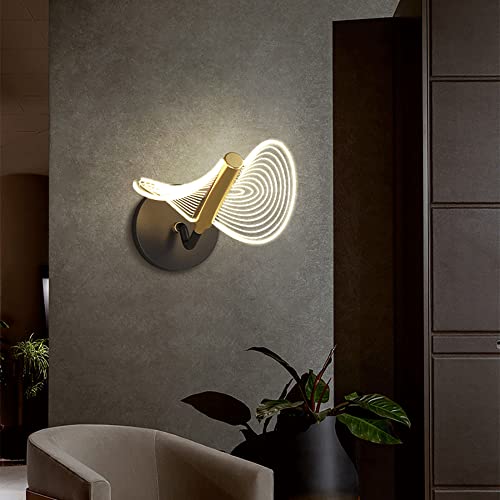 Accesorio de iluminación de pared moderno con luces LED de 6W y poste de metal 8