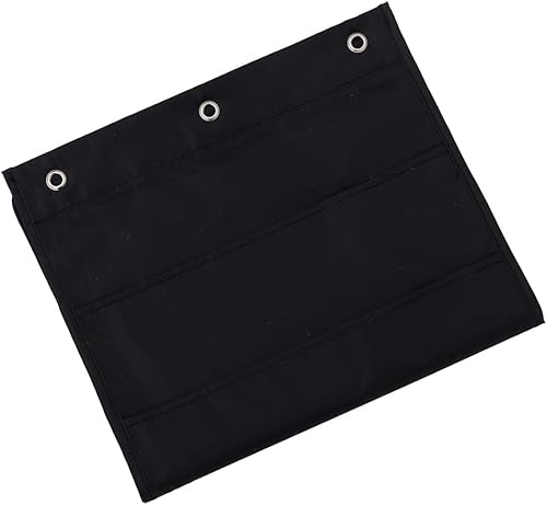 Miniatura 4 de MUKA Organizador de pared colgante para archivos, carpeta de archivos con 10 bolsillos con 3 ganchos en cascada, tabla de bolsillo para escuela,