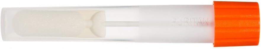 EnviroMax Plus Sterile Environmental Sampling Swabs, Rounded Pre-MoistenedFoam Tip and PP Handle, Tube Length 6.02" (Case of 25)