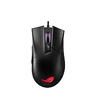 ASUS ROG Gladius II Core Mouse Gaming USB, Sensore Ottico da 6200 DPI