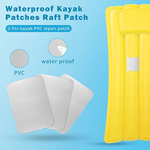 Waterproof Kayak Patches Raft Patch Pvc Inflatable Repair Rafts Rubber Boat Repair Patches Set For Inflatable Raft Boat Canoe Kayak(Gray) #TOP2