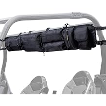 Larswon Heavy-Duty UTV Roll Cage Storage Bag Organizer - 7-Pocket Water Resistant Gear Bag Compatible with Polaris RZR, Can-Am, Honda Talon, Yamaha, ATV & Golf Carts Black