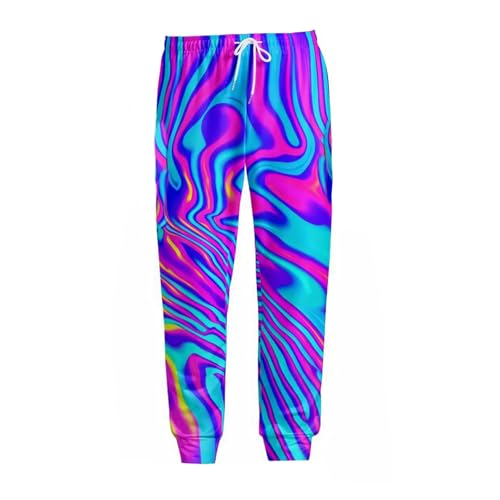 Jogging homme pantalon baggy sweatpants blanc décontracté avec taille élastique