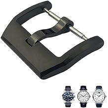316L Stainless Steel Buckle For IWC Pilot Mark Portugieser Rose Gold Rubber Leather Watchband Folding Clasp