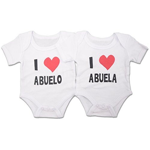 PEKITAS Pack 2 Bodies Body Bebé Niño 100% Algodón 0-3 Meses