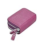 Mengshen RFID Blocking Women Wallets, Excellent Credit Card Holder with Double Zipper Super Large...
