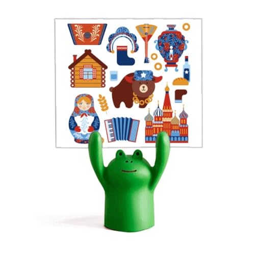 Porte-mémo dessin animé grenouille russe cadeau original