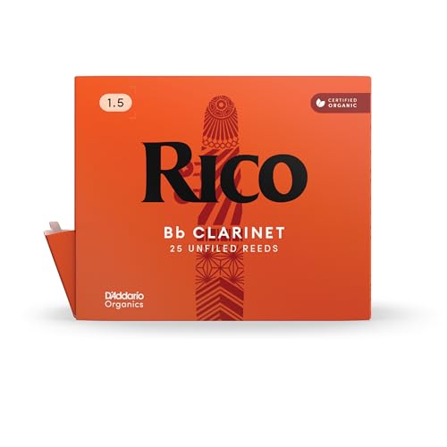 Image of Rico Organic Bb Clarinet Reeds, Strength 1.5, 25 Pack