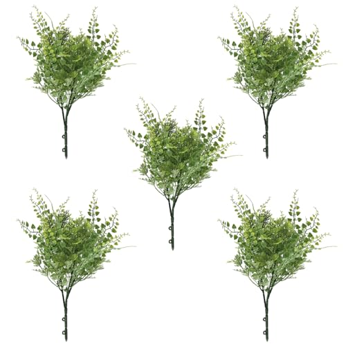 BONERVA | Bouquet Artificiale Selvatico | Sacchetto 5 pz. | Pianta artificiale decorativa | Fiori artificiali dal design estetico per decorare la casa o il giardino
