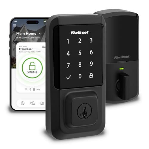 Kwikset Halo Wi-Fi Smart Lock, Keyless Entry Front Door...