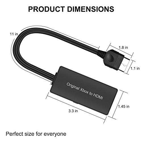 image for ZUZONG Original Xbox to HDMI Converter, HDMI 1080p/720p Output, Compat