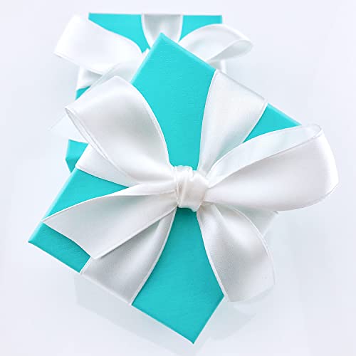 Stuffvisor White Satin Ribbon, 1/2 Inch X 50 Yards, Double Face Solid Color Ribbon Roll, 100% Polyester Ribbon For Gift Wrapping, Crafts, Hair And Multiple Decorations #TOP7