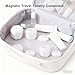 Yunir 3 Pack Magnetic Travel Containers, Toiletry Jars Set Hexagonal Shape with 40ml Capacity Screw Top Lid, for Lotion Shampoo Cream Storage (White)