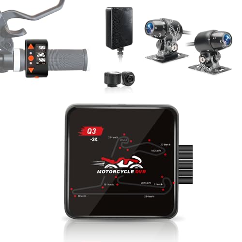Grabador DVR deportivo para moto impermeable con lentes de 120° para viajes de aventura