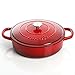 Crock-Pot Crock Pot Artisan Enameled Cast Iron Braiser W/Lid, 5 Quart, Scarlet Red