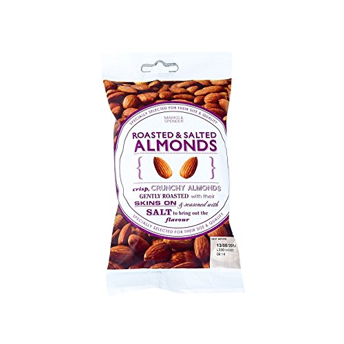 (Marks & Spencer (�}�[�N�X���X�y���T�[)) ���[�X�g�����Ђ��A�[�����h150�O���� (x4) - Marks & Spencer Roasted & Salted Almonds 150g (Pack of 4) [���s�A���i]