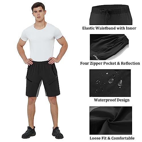 Image of Men's Mountain Bike Shorts 3D Padded Baggy Bicycle Riding Cycling Shorts Quick Dry Lightweight Biking Shorts