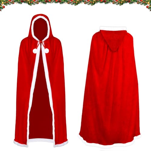 Weihnachten Santa Umhang, Weihnachtsmann Mantel, Kapuzenumhang Rot,...