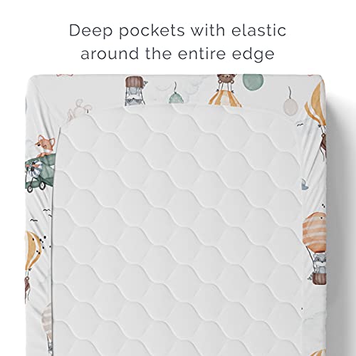 Natemia Organic Cotton Percale Changing Pad Cover - 16X32 - Perfect For Cradle And Bassinet - Silky Soft And Hypoallergenic - Made In Portugal #TOP2