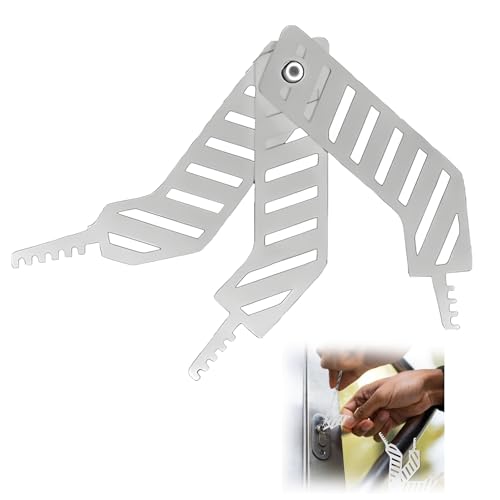 Lock Pick Set, Lock Picking Kit with Stainless Steel Master Key Decoder, 3 in 1 Picking Tool, Portable Folding Multi Tool, Picking Kit for Beginners for Home, Office, and Outdoor Use