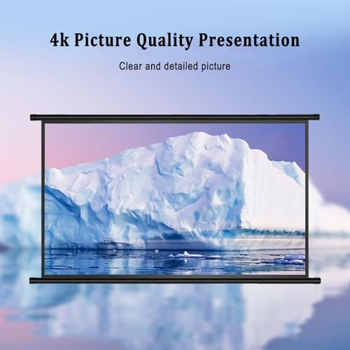 Pantalla proyector manual 72 pulgadas 16:9 negro miniatura 3