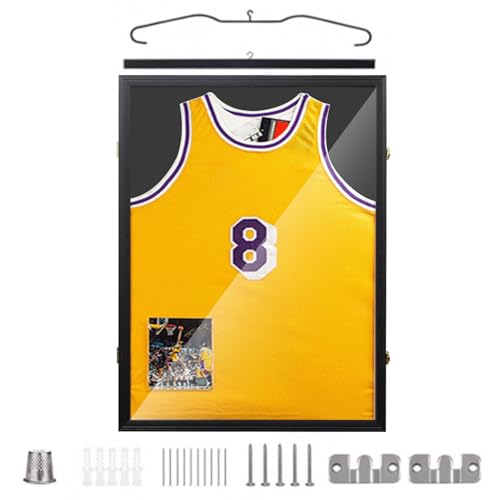Marco de Camiseta de Fútbol,Marcos para Camisetas,Marco 3D Box,Marcos de Objetos Grandes,para Béisbol, Fútbol, Baloncesto, Fútbol,80 x 60 cm
