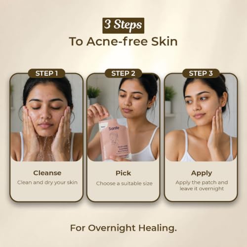 Image of Sanfe Hydrocolloid Face Acne Clearing Pimple Patches