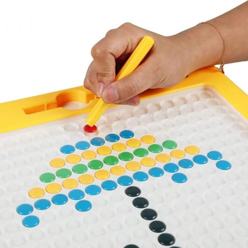 Image of Asera Magnetic Dot Pad Play Board For Kids Magnetic Dot Art Game For Toddlers Best Indoor Game For Kids Best Toy For Kids Birthday Return Gifts,Multicolor
