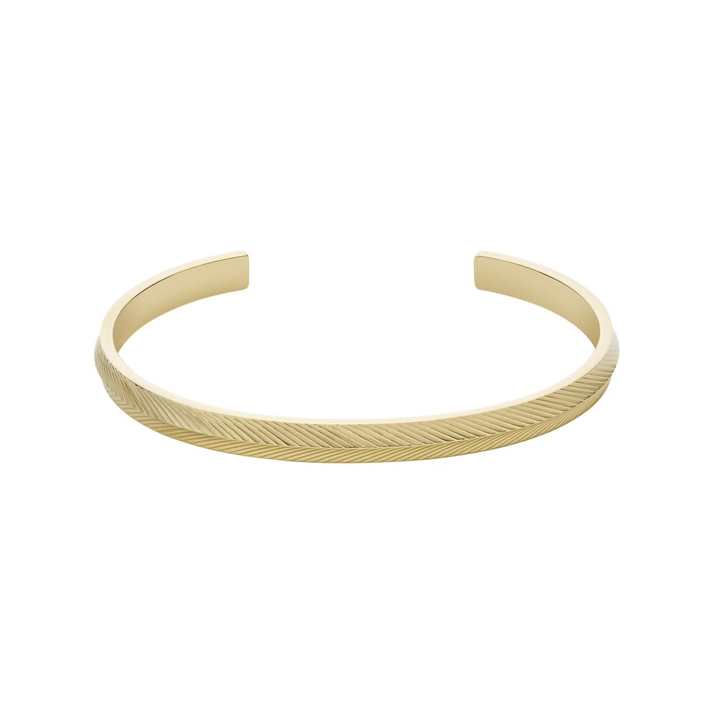FOSSIL bracelet Harlow Linear Texture Bracelet Gold