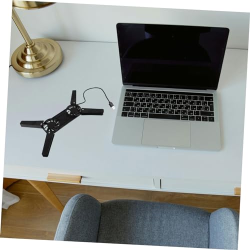 Soporte para laptop gamer con ventilador de enfriamiento y base antideslizante, disipación rápida de calor miniatura 6