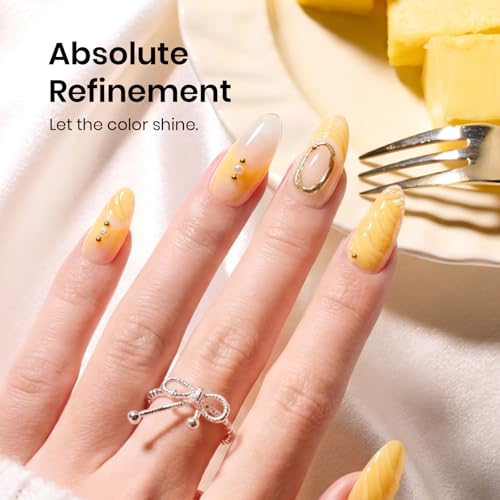 Image of Beetles Yellow Gel Nail Polish - 15ML /0.51Fl Oz, Plumeria Yellow Gel Polish, Color-Matched Bottle, Soak-Off UV LED, Long-Lasting Holiday & Summer Nails Art for DIY Beginners & Salon Pros