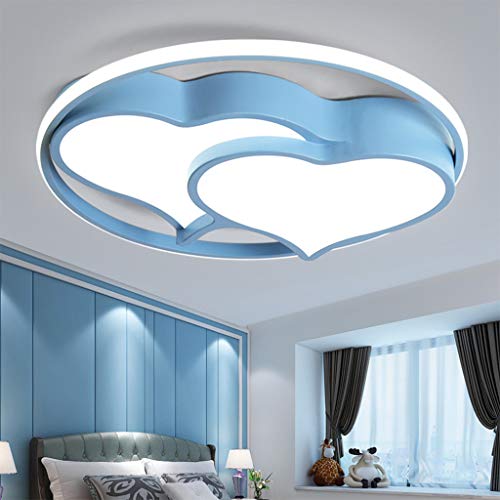 Plafonnier LED chambre enfant en forme de cœur lampe 62W luminaire fille garçon