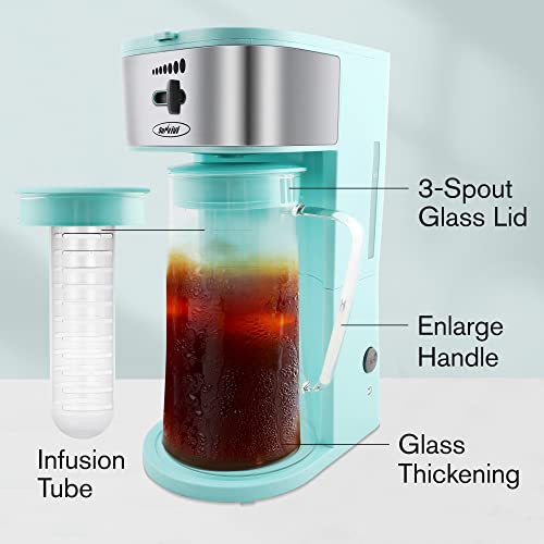 Sunvivi Iced Tea Maker and Iced Coffee Maker, 3in1 Coffee and Tea